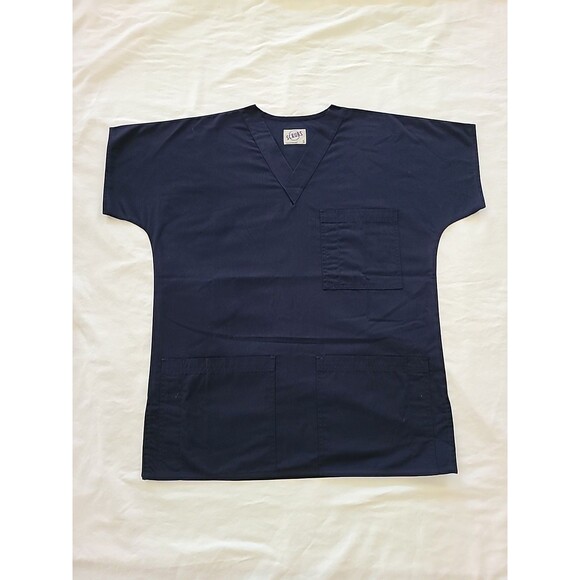 S.C.R.U.B.S Medical Scrub Top Size S NWT Navy Blue... MEDICAL - Picture 3 of 7
